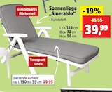 Sonnenliege Smeraldo im Angebot bei Thomas Philipps in Lörrach Sonnenliege Smeraldo Angebote bei Thomas Philipps Lörrach für 29,95 €