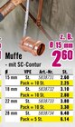 Muffe im Hornbach Prospekt Muffe von im aktuellen Hornbach Prospekt für 2,25 €