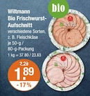 Bio Frischwurst-Aufschnitt von Wiltmann im aktuellen V-Markt Prospekt für 1,89 €