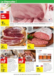 Prix et réduction Jambon dans le prospectus Carrefour en cours Offre Jambon dans le catalogue Carrefour du moment à la page 25