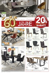Aktueller BRAUN Möbel-Center Prospekt mit Esstisch, "60 JAHRE JUBILÄUM", Seite 6
