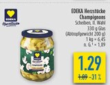 Champignons im diska Prospekt Champignons von EDEKA Herzstücke im aktuellen diska Prospekt für 1,29 €