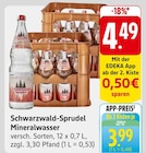 EDEKA Löffingen - Mineralwasser Angebot im Prospekt Mineralwasser bei EDEKA im Löffingen Prospekt für 3,99 €