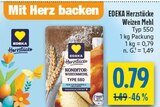 Weizen Mehl Typ 550 im Angebot bei diska in Erlangen Weizen Mehl Typ 550 Angebote von EDEKA Herzstücke bei diska Erlangen für 0,79 €