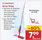 Spray-Mopp im Angebot bei Netto Marken-Discount in Straubing Spray-Mopp Angebote von CLEANmaxx bei Netto Marken-Discount Straubing für 7,99 €