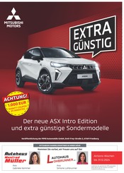 Aktueller Mitsubishi Werkstatt & Auto Prospekt in Groß-Bieberau und Umgebung, "Extra Günstig" mit 8 Seiten, 16.09.2024 - 13.10.2024