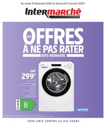 Prospectus Intermarché, "LES OFFRES À NE PAS RATER ARTS MÉNAGERS" à Lorient et alentours, 8 pages, 31/12/2024 - 12/01/2025 Catalogue Intermarché "LES OFFRES À NE PAS RATER ARTS MÉNAGERS" à Lorient et alentours, 8 pages, 31/12/2024 - 12/01/2025