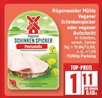 Veganer Schinkenspicker oder veganer Aufschnitt von Rügenwalder Mühle im aktuellen EDEKA Prospekt
