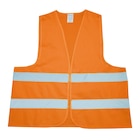 Warnweste (orange) aus Polyester & mit Klettverschluss, DIN EN 471, Größe L Angebote bei Volkswagen Hamburg für 3,40 €