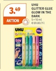 GLITTER GLUE GLOW IN THE DARK von UHU im aktuellen Müller Prospekt für 3,49 €