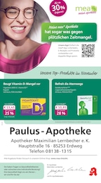 mea - meine apotheke Prospekt für Altomünster mit 4 Seiten mea - meine apotheke Prospekt für Altomünster: "Unsere Oktober-Angebote", 4 Seiten, 01.10.2026 - 31.10.2026