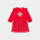 Robe Noël effet velours à tulles Stitch rouge bébé fille à 19,99 € dans le catalogue La Halle