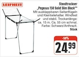 Aktuelles Pegasus 150 Solid Slim Black Angebot bei nah und gut in Jena ab 24,99 €