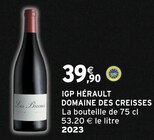 IGP Hérault 2023 à Intermarché Super dans Chassigny-sous-Dun