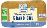 Beurre baratte cristaux de sel - GRANDEUR NATURE en promo chez NaturéO Beurre baratte cristaux de sel - GRANDEUR NATURE dans le catalogue NaturéO