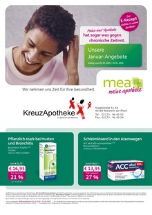 Aktueller mea - meine apotheke Prospekt "Unsere Januar-Angebote" Seite 1 von 2 Seiten