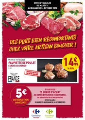 Prospectus Supermarchés Rayon Boucherie Carrefour en cours à Ceyreste et alentours, "DES PLATS BIEN RÉCONFORTANTS CHEZ VOTRE ARTISAN BOUCHER !", 7 pages, 14/10/2025 - 26/10/2025 Catalogue Supermarchés Rayon Boucherie Carrefour en cours à Ceyreste et alentours, "DES PLATS BIEN RÉCONFORTANTS CHEZ VOTRE ARTISAN BOUCHER !", 7 pages, 14/10/2025 - 26/10/2025