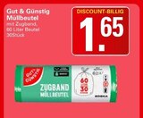 Müllbeutel Angebote von Gut & Günstig bei WEZ Löhne für 1,65 €