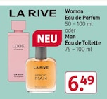 Woman Eau de Parfum oder Man Eau de Toilette Angebote von LA RIVE bei Rossmann Germering für 6,49 €