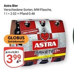 Rakete Citrus-Vodka Angebote von Astra bei GLOBUS Völklingen für 3,99 €
