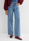 Loose Straight-Jeans Mid Waist Baumwolle in hellblau  used, 100% Baumwolle bei bonprix. im Prospekt "" für 35,99 €