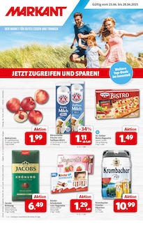 Aktueller Markant Nordwest Prospekt "DER MARKT FÜR GUTES ESSEN UND TRINKEN" Seite 1 von 7 Seiten für Delbrück