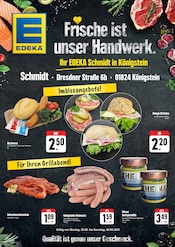 EDEKA Supermarkt Prospekt der aktuellen Woche mit 2 Seiten, gültig von 25.08.2025 bis 30.08.2025, in Bad Schandau und Umgebung Aktueller EDEKA Supermarkt Prospekt in Bad Schandau und Umgebung, "Frische ist unser Handwerk" mit 2 Seiten, 25.08.2025 - 30.08.2025