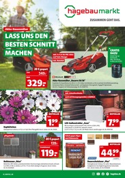 Baumarkt Prospekt von Hagebaumarkt Eschwege Hagebaumarkt Prospekt: "LASS UNS DEN BESTEN SCHNITT MACHEN", 16 Seiten, 25.03.2023 - 01.04.2023