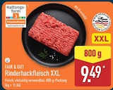 Rinderhackfleisch XXL im ALDI Nord Prospekt Rinderhackfleisch XXL von FAIR & GUT im aktuellen ALDI Nord Prospekt für 9,49 €
