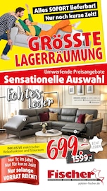 Aktueller Polstermöbel Fischer Möbel & Einrichtung Prospekt in Happurg und Umgebung, "UNSERE GRÖSSTE LAGERRLAGERRÄUMUNG" mit 14 Seiten, 15.04.2026 - 22.04.2026