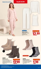Promos Chaussettes dans le catalogue "Économisez tout de suite !!" de Lidl Chaussettes en promo dans le catalogue Lidl à la page 39