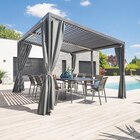 Pergola Avila bioclimatique en aluminium traité époxy et acier galvanisé. - HESPÉRIDE en promo chez Maxi Bazar Colombes à 1 999,00 €