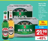 Pils im Angebot bei Netto Marken-Discount in Ratekau Pils Angebote von Beck's bei Netto Marken-Discount Ratekau für 21,98 €