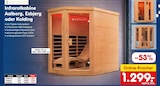 Infrarotkabine Aalborg von ARTSAUNA für 1.299,00 € bei Netto Marken-Discount im Angebot Infrarotkabine Aalborg von ARTSAUNA im aktuellen Netto Marken-Discount Prospekt