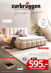 Aktueller Zurbrüggen Prospekt mit Bett, "SCHLAFEN SPEZIAL", Seite 1