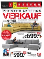 Seats and Sofas Prospekt "Polster-Aktionsverkauf", 4 Seiten, für Hamburg, 09.11.2019 - 16.11.2019 Seats and Sofas Prospekt "Polster-Aktionsverkauf", 4 Seiten, für Hamburg, 09.11.2019 - 16.11.2019