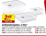 Aktuelles Aufbewahrungsbox „C-Box“ XXS Angebot bei toom Baumarkt in Düsseldorf ab 2,49 €