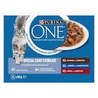 Purina ONE Sachets pour Chat Stérilisé au Canard, à la Sardine et au Boeuf 8 x 85 g - Purina ONE en promo chez Maxi Zoo Boulogne-Billancourt à 4,99 €