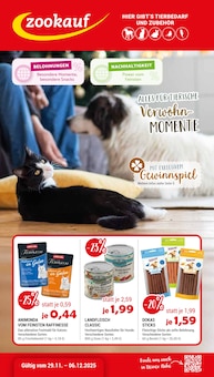 Aktueller Zookauf Hagen (Stadt der FernUniversität) Prospekt Zookauf Prospekt Hagen (Stadt der FernUniversität) "Alles für tierische Verwöhn-Momente" mit 8 Seiten