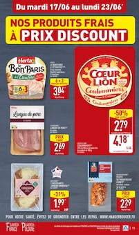 Promo Jambon Tranché dans le catalogue Aldi du moment à la page 15