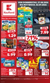 Kaufland Supermarkt Prospekt der aktuellen Woche mit 60 Seiten, gültig von 27.08.2026 bis 02.09.2026, in Finsterwalde und Umgebung Aktueller Kaufland Supermarkt Prospekt in Finsterwalde und Umgebung, "Hier bin ich richtig" mit 60 Seiten, 27.08.2026 - 02.09.2026