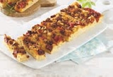 Focaccia poivrons chorizo ou olives aubergines ou tomates poivrons dans le catalogue U Express