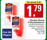 Frühstücksbacon im Angebot bei WEZ in Minden Frühstücksbacon Angebote von Glocken-Beune bei WEZ Minden für 1,79 €