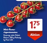 ALDI SÜD Neunkirchen - Mini-Roma-Rispentomaten Angebot im Prospekt Mini-Roma-Rispentomaten bei ALDI SÜD im Neunkirchen Prospekt für 1,75 €