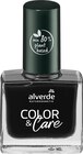 Nagellack Color & Care Nail Polish 130 Deep Black Angebote von alverde NATURKOSMETIK bei dm-drogerie markt Wuppertal für 3,45 €