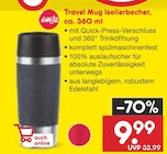 Aktuelles Travel Mug Isolierbecher Angebot bei Netto Marken-Discount in Freiburg (Breisgau) ab 9,99 €