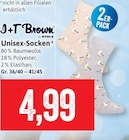 Unisex-Socken Angebote von J+T Brown bei Kaufhaus Stolz Kiel für 4,99 €