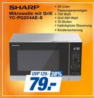 Mikrowelle mit Grill YC-PG204AE-S im Angebot bei famila Nordost in Falkensee Mikrowelle mit Grill YC-PG204AE-S Angebote von Sharp bei famila Nordost Falkensee für 79,00 €