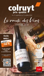 Prospectus Colruyt, "La route des Vins" à Épinal et alentours, pages, 27/09/2023 - 15/10/2023 Catalogue Colruyt "La route des Vins" à Épinal et alentours, pages, 27/09/2023 - 15/10/2023