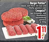 Burger Patties oder Cevapcici im aktuellen EDEKA Prospekt